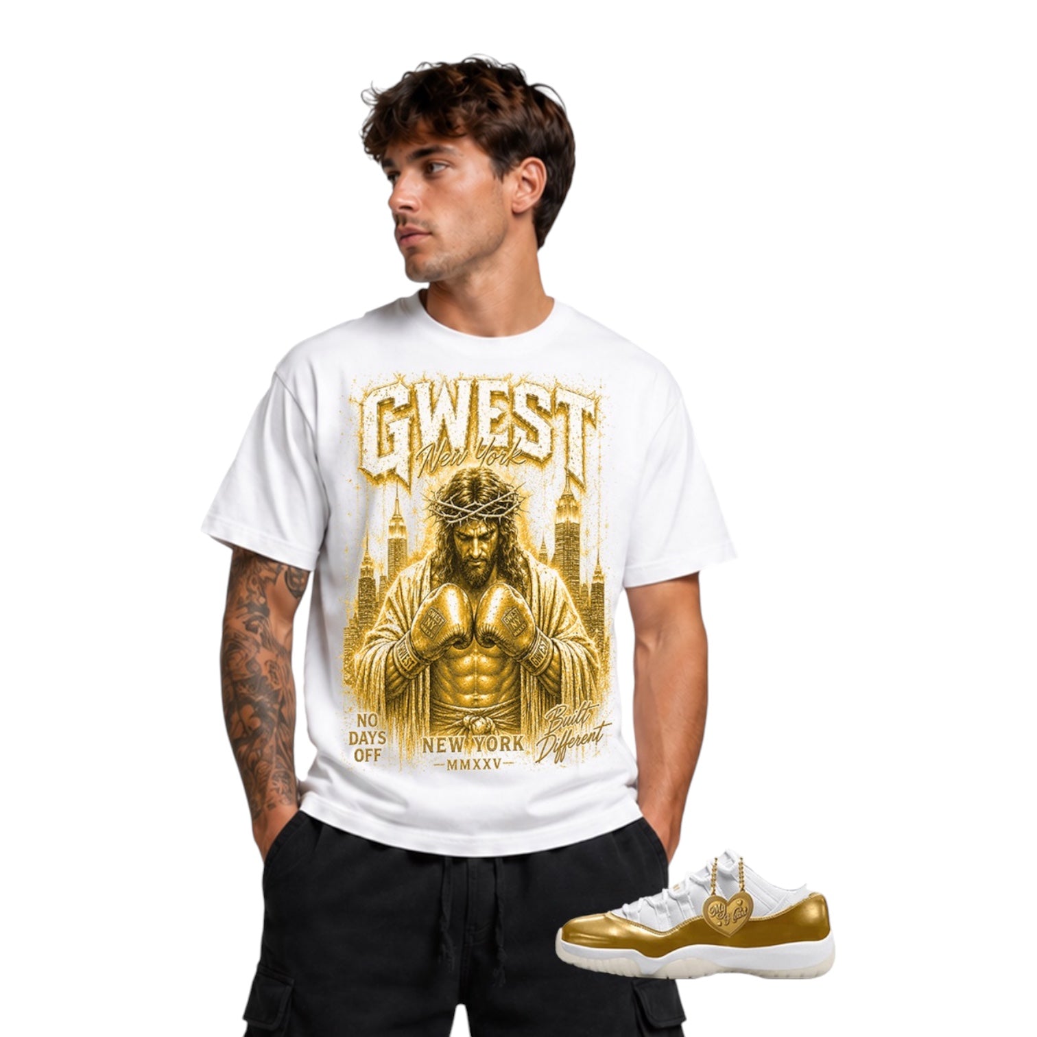 G*WEST: Built Different SS Tee 9545